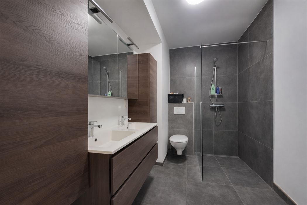 Prachtig luxueus appartement met terras, ondergrondse garage en hoogwaardige technieken op topligging nabij het centrum van Genk