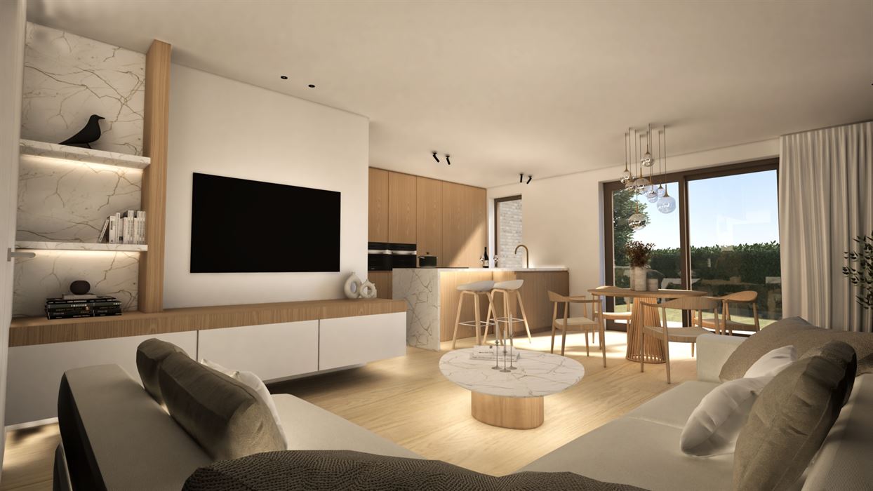 Nieuwbouwwoning in half-open bebouwing