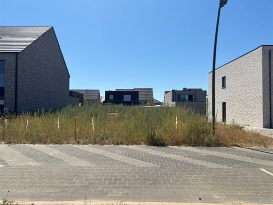 Zuidgerichte bouwgrond van 5are voor open bebouwing, rustig gelegen in een rustige, kindvriendelijke verkaveling in Maasmechelen!