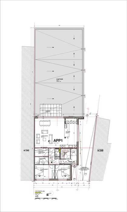 Gelijkvloers appartement
