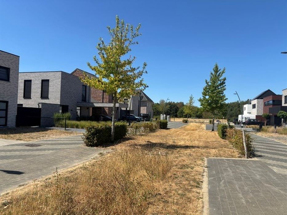 Zuidgerichte bouwgrond van 5are voor open bebouwing, rustig gelegen in een rustige, kindvriendelijke verkaveling in Maasmechelen!