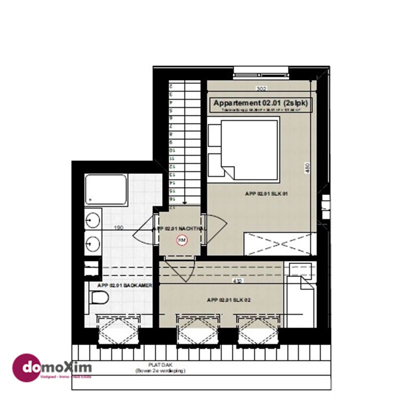 Ruime, lichtrijke duplex met zonneterras in Sidelake Five