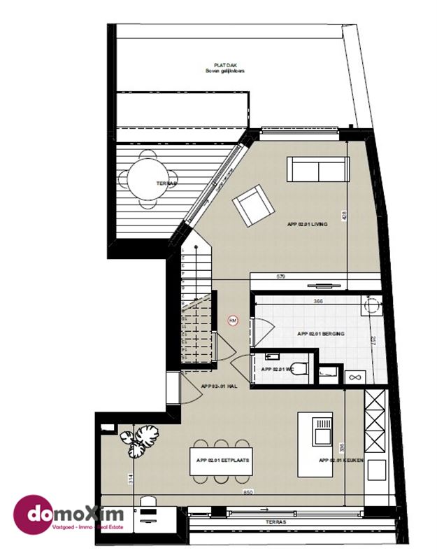 Ruime, lichtrijke duplex met zonneterras in Sidelake Five