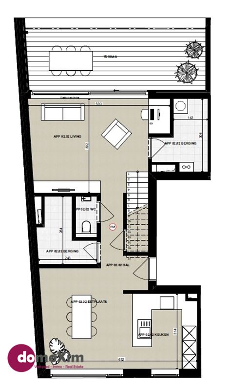 Modern en lichtrijk duplexappartement met ruim zonneterras in Sidelake Five