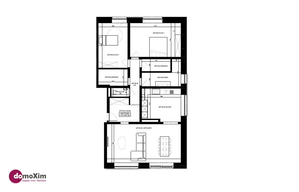 Appartement au rez-de-chaussée avec 2 chambres à coucher, jardin privé & place de parking à Hever