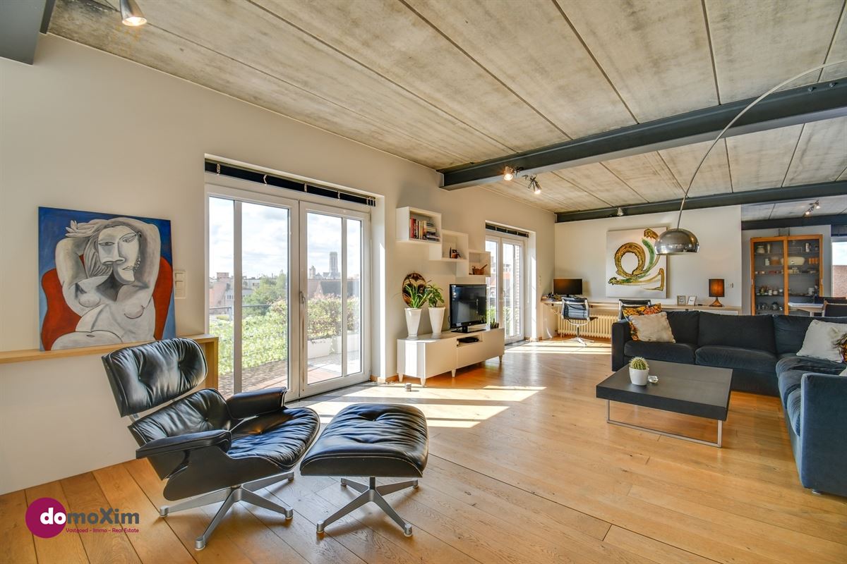 Bright 2-bedroom loft with terrace in Mechelen