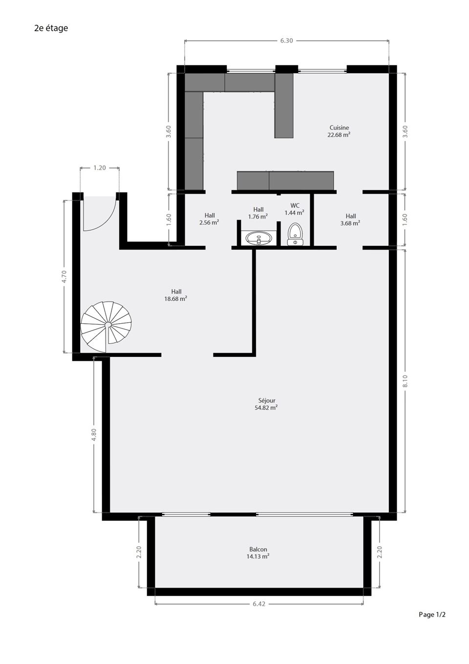 Appartement à WOLUWÉ-SAINT-PIERRE (2 chambres)