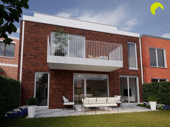 Gelijkvloers appartement met tuin, 2slk en parking