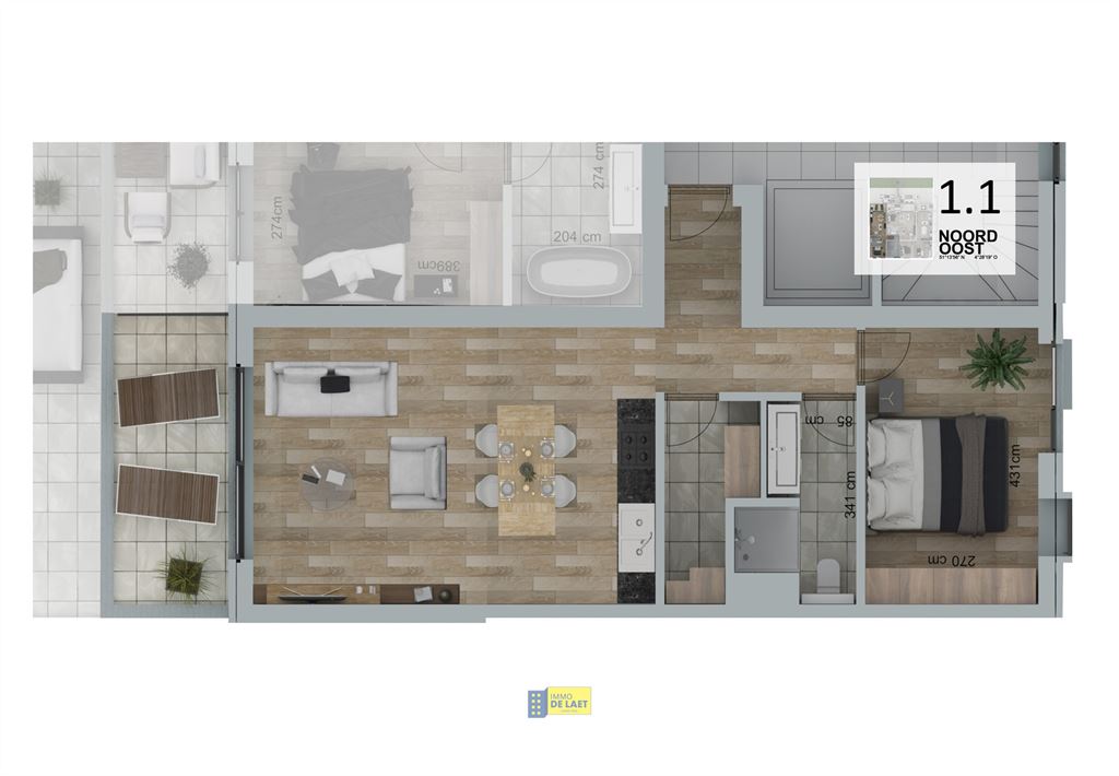 Appartement in Schoten - foto 7