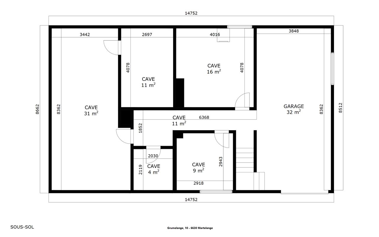Vierkant huis gelegen in een woonwijk