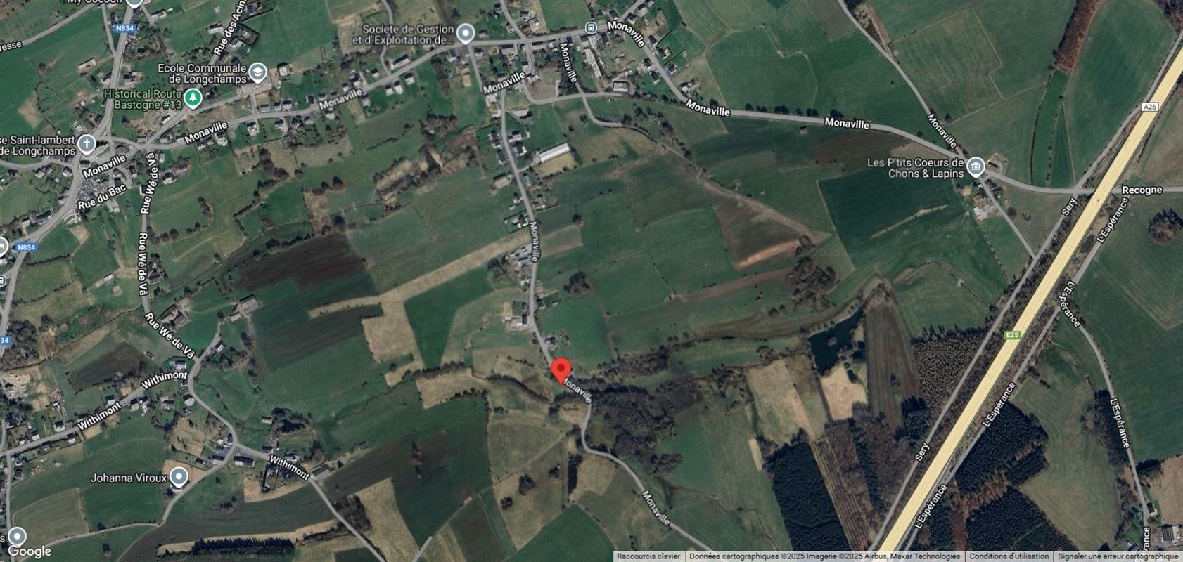 Terrain à bâtir de 11a 07ca, hors lotissement