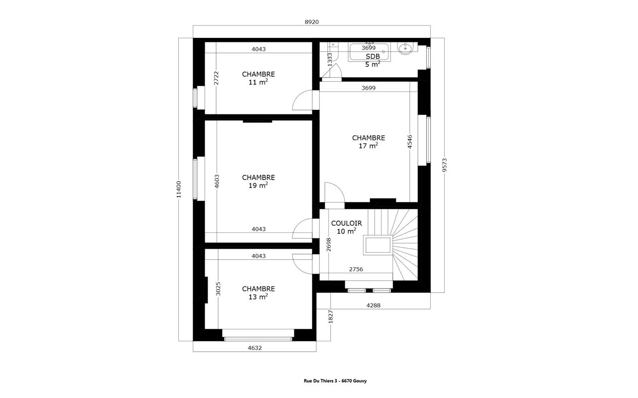 Maison 4 à 5ch. sur 16a 55ca avec garage et beau jardin