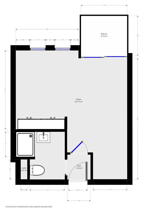Appartement à ERPENT (1 chambre)