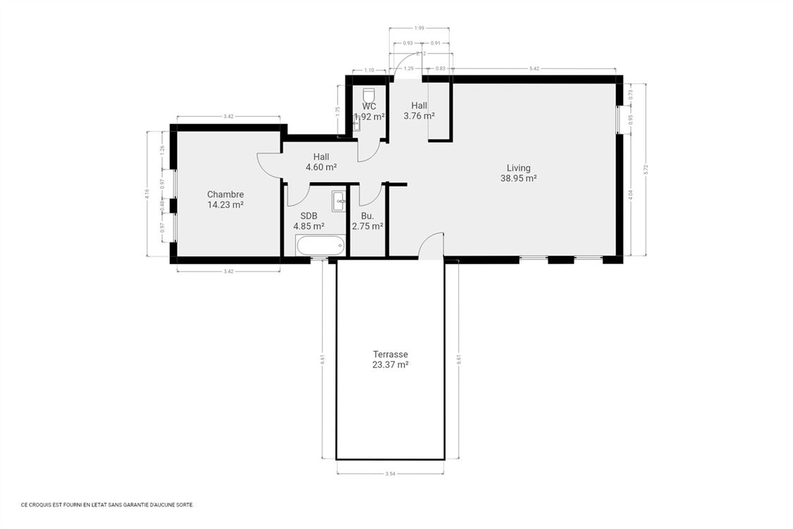 Appartement à Malonne (1 chambre)