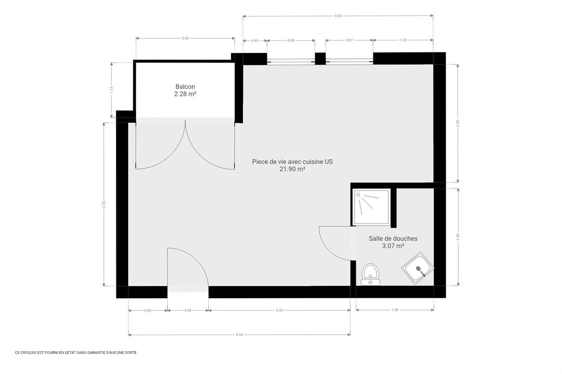 Appartement à Bouvignes-sur-Meuse (0 chambre)