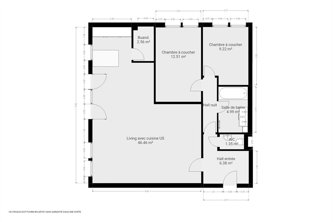 Appartement à Erpent (2 chambres)