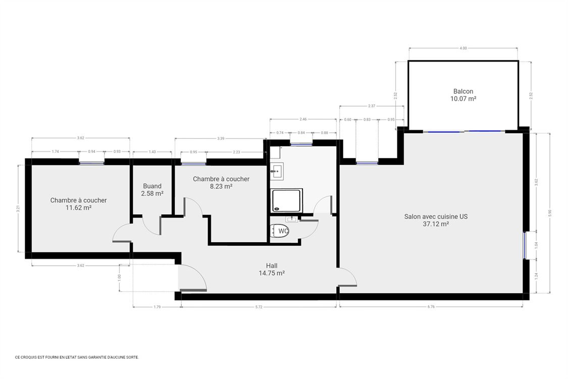 Appartement à BOIS-DE-VILLERS (2 chambres)