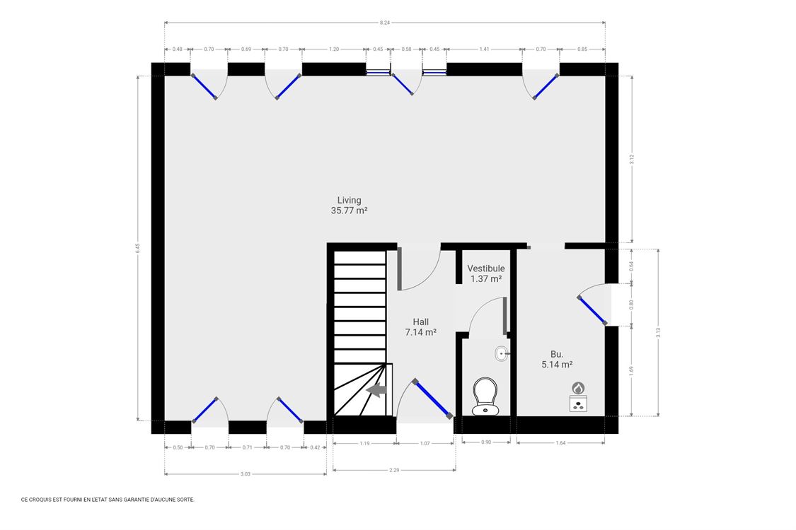 Villa/maison/ferme à ANDOY (3 chambres)