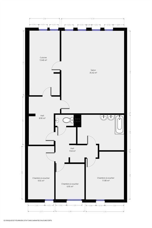 Appartement à NAMUR (3 chambres)