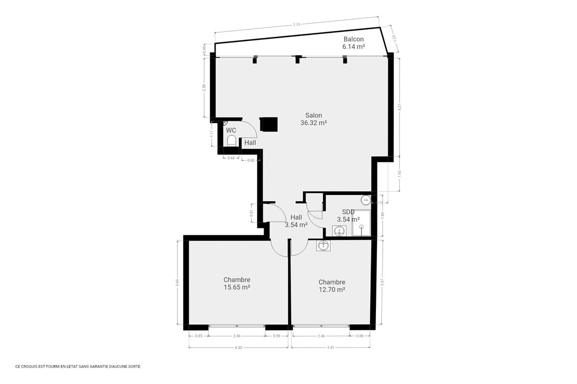 Appartement à NAMUR (2 chambres)