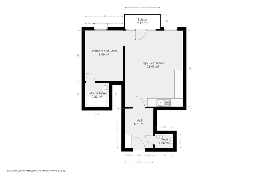 Appartement à JAMBES (1 chambre)