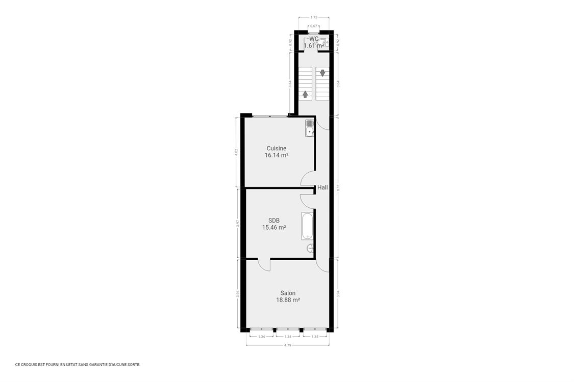 Immeuble de rapport à Namur (3 chambres)