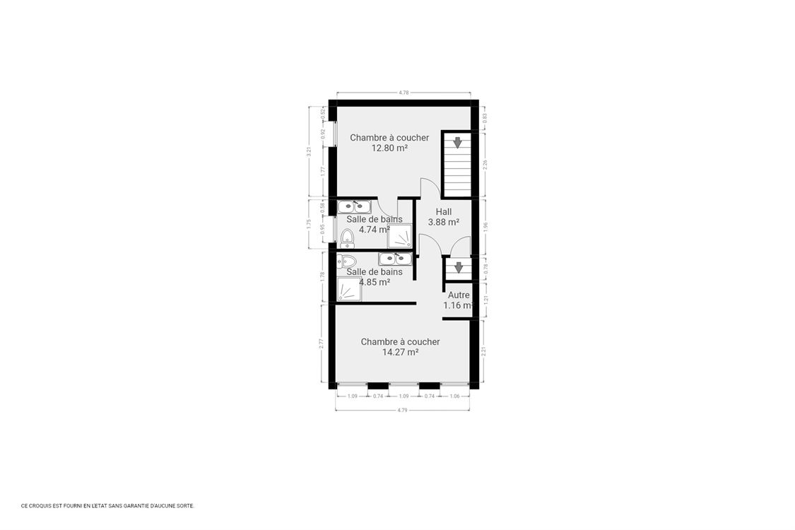Villa/maison/ferme à Denée (3 chambres)