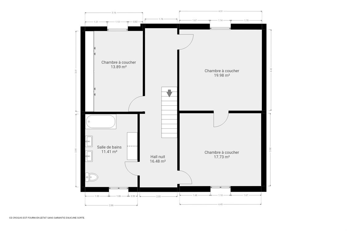 Villa/maison/ferme à NAMUR (3 chambres)