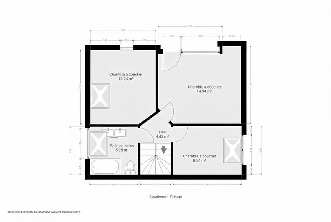 Immeuble de rapport à VITRIVAL (9 chambres)