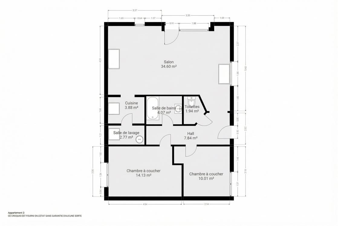 Immeuble de rapport à VITRIVAL (9 chambres)