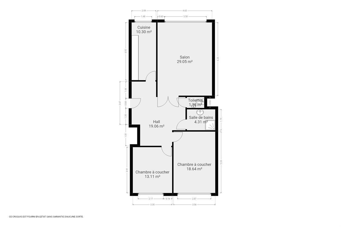 Appartement à NAMUR (2 chambres)