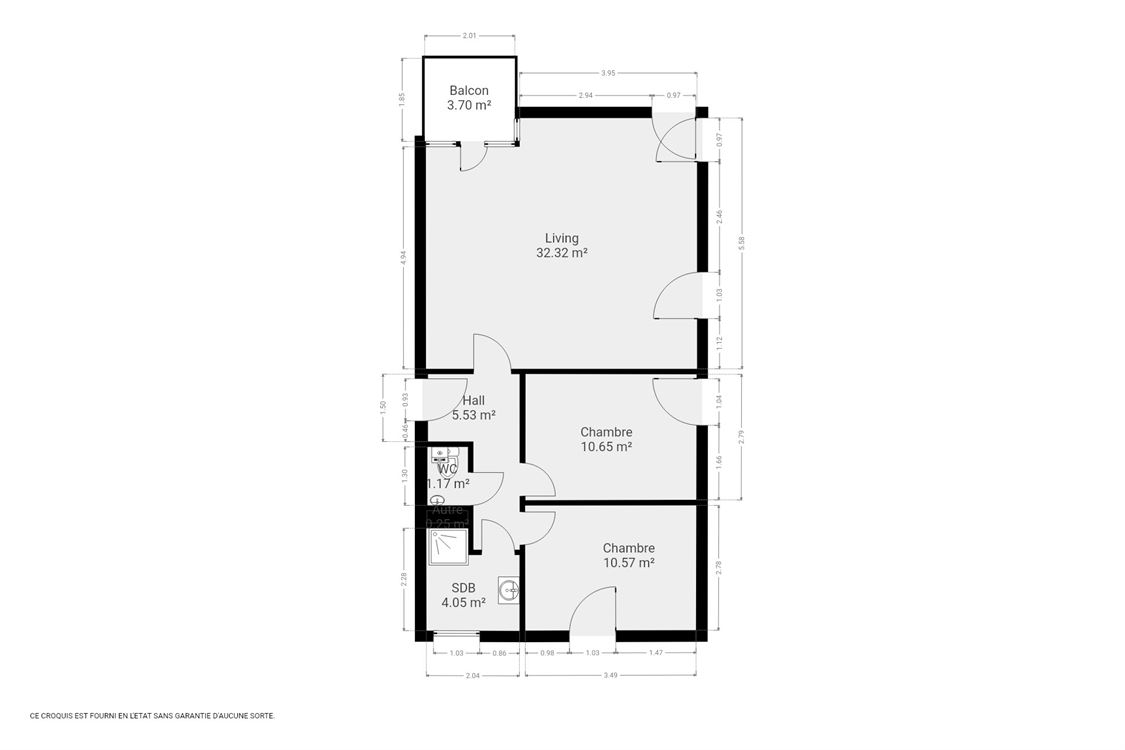 Appartement à BOUGE (2 chambres)