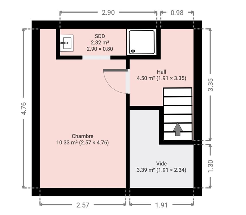 Appartement à Namur (2 chambres)
