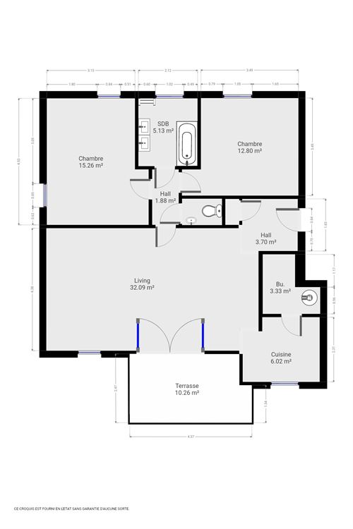 Appartement à WÉPION (2 chambres)