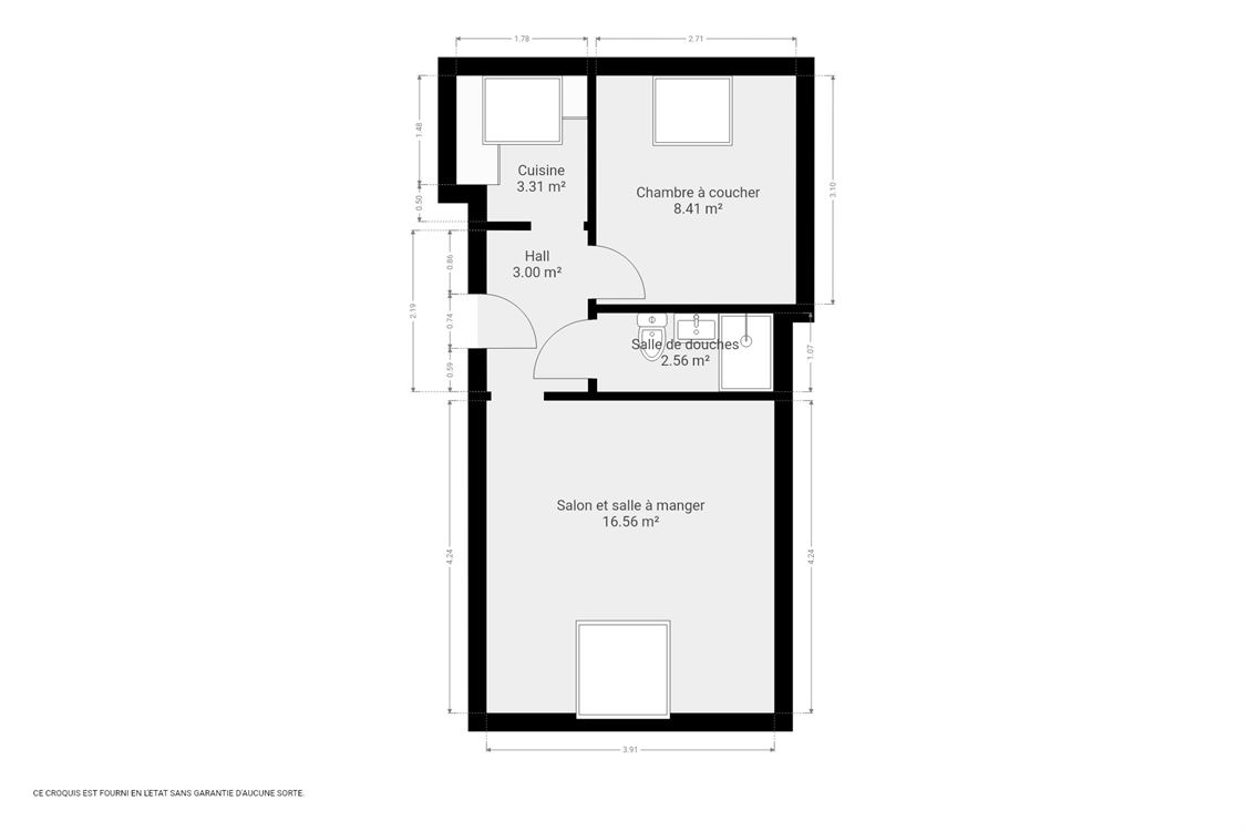 Appartement à JAMBES (1 chambre)