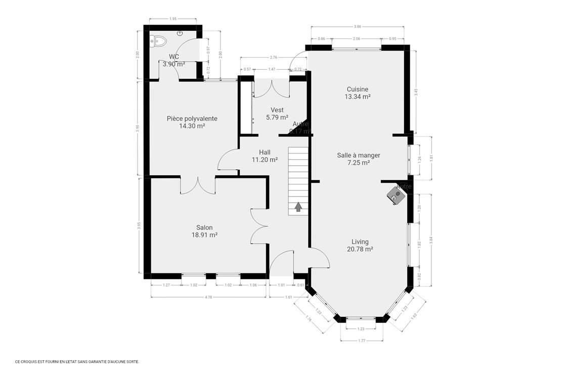 Villa/maison/ferme à NAMUR (3 chambres)
