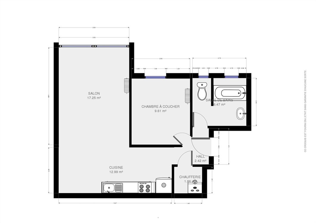 Appartement à ERPENT (1 chambre)