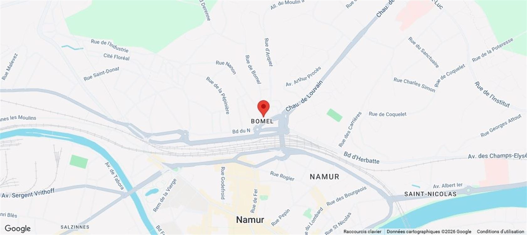 Appartement à Namur (2 chambres)