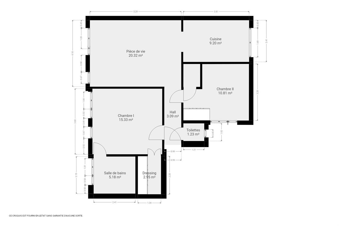 Appartement à Namur (2 chambres)