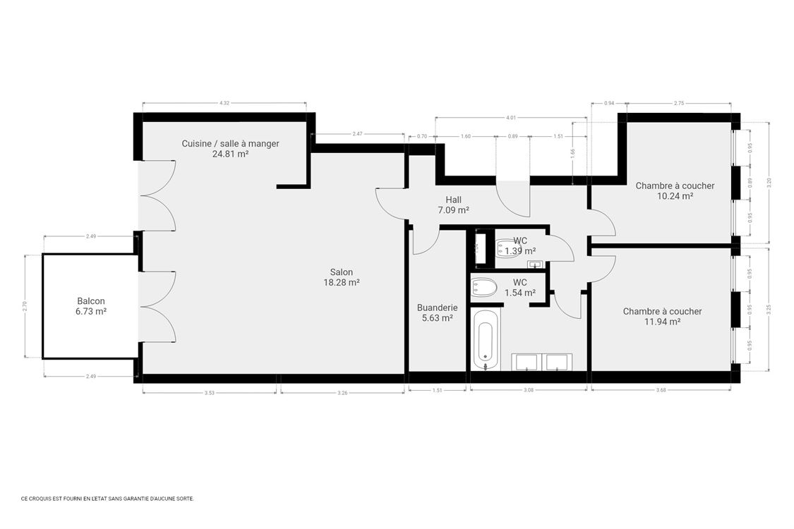 Appartement à NAMUR (2 chambres)