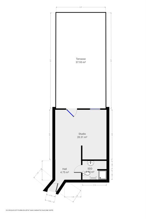Studio à BOUVIGNES-SUR-MEUSE (0 chambre)
