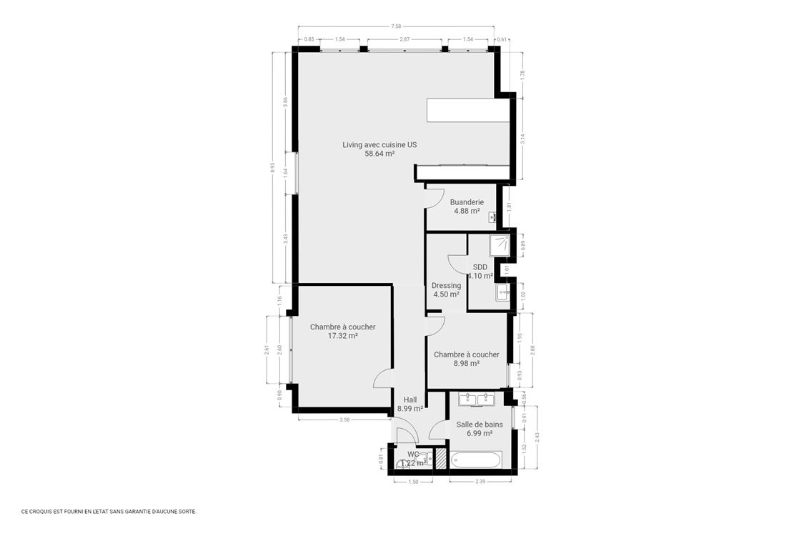 Appartement à NAMUR (2 chambres)