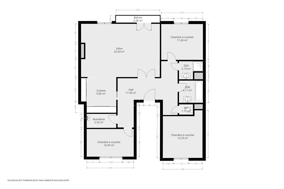 Appartement à NAMUR (3 chambres)