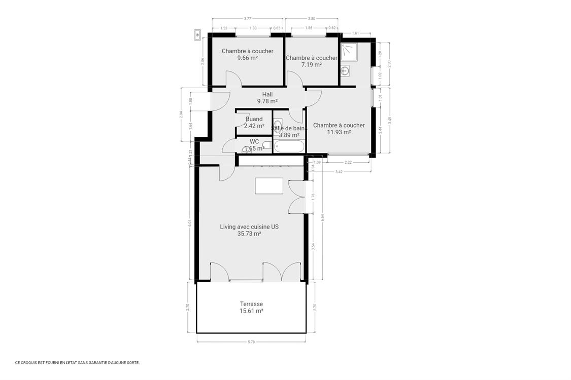 Appartement à ERPENT (3 chambres)