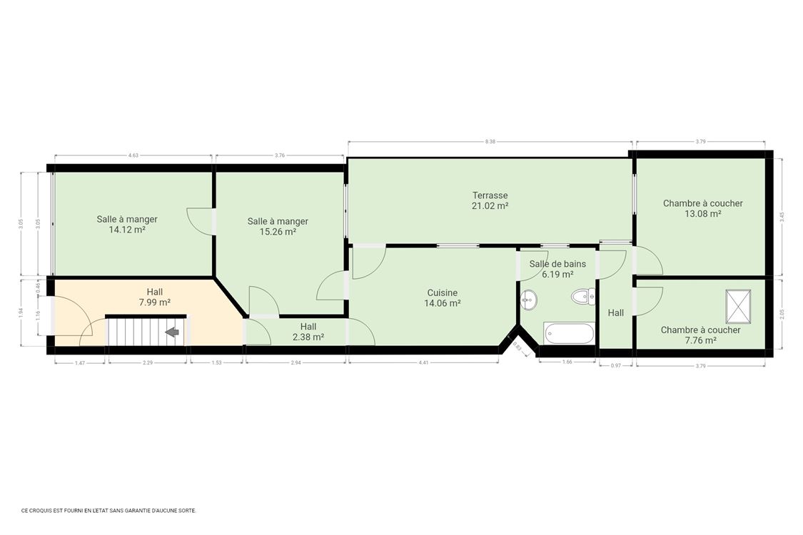 Immeuble de rapport à SAINT-SERVAIS (3 chambres)