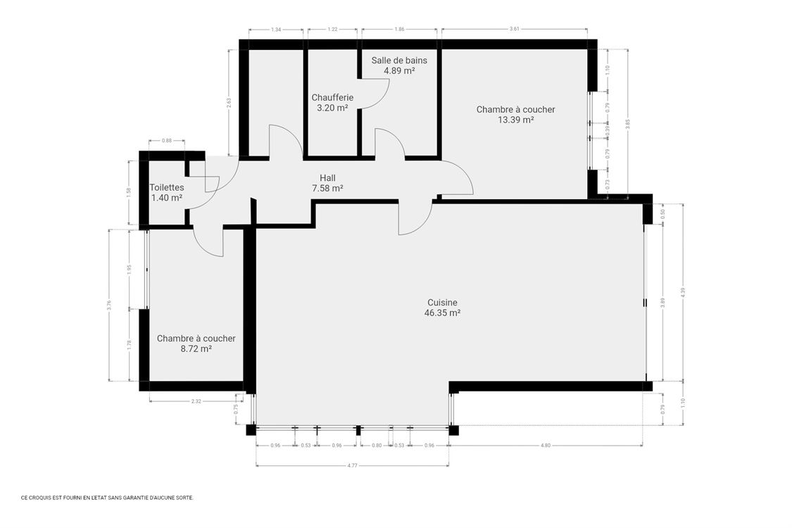 Appartement à Bois-De-Villers (2 chambres)