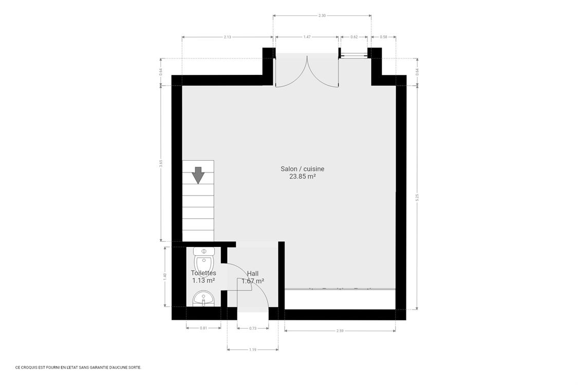 Appartement à BOUGE (1 chambre)